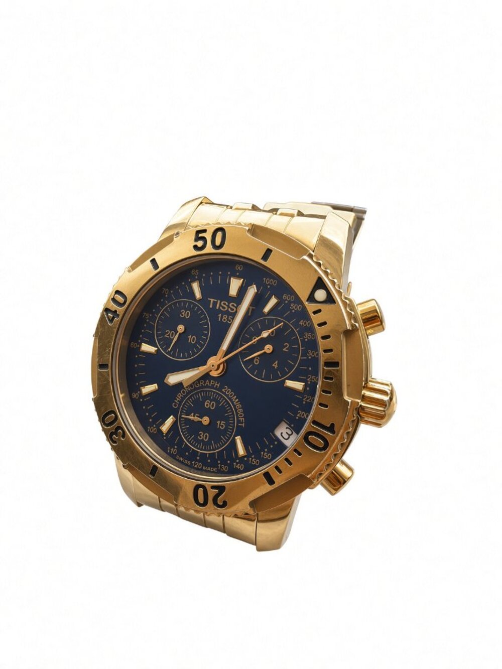 Tissot PRS200 Men's Gold Chronograph Watch T362